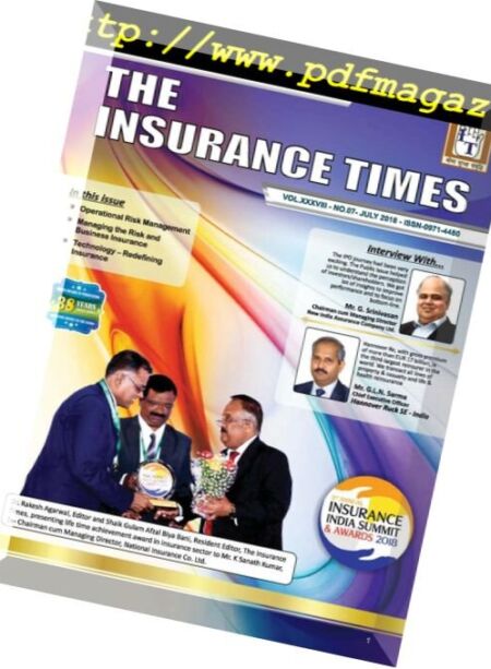 The Insurance Times – July 2018 Cover