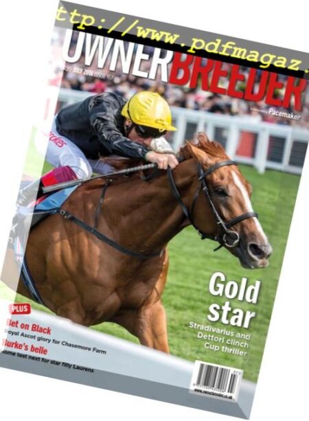 Thoroughbred Owner and Breeder – July 2018 Cover