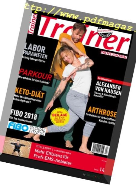 Trainer Professional – Nr.3, 2018 Cover