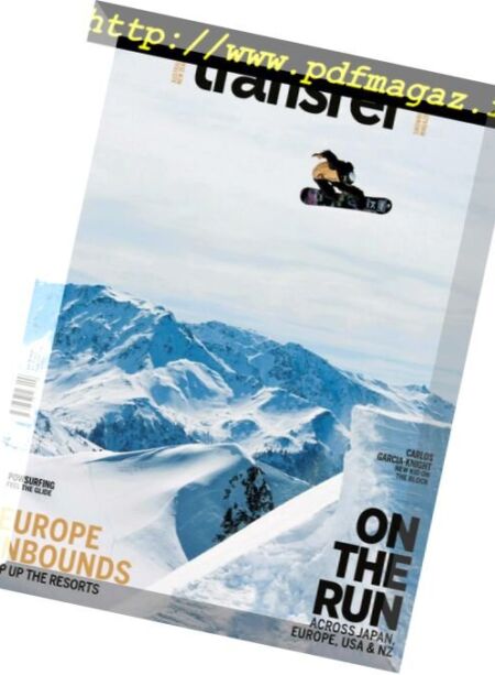 Transfer Snowboard Magazine – August 2018 Cover