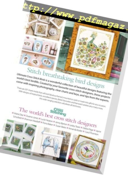 Ultimate Cross Stitch Birds – June 2018 Cover