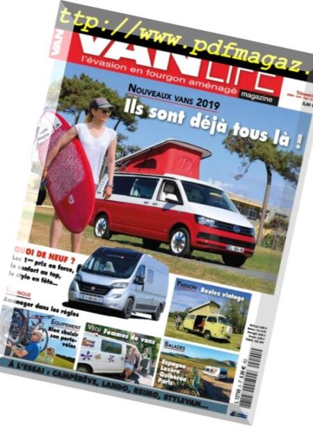 VanLife – juillet 2018 Cover