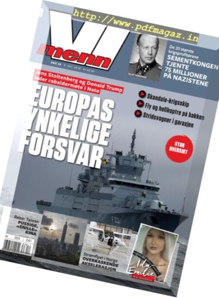 Vi Menn – 09. juli 2018 Cover