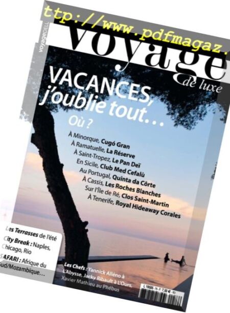 Voyage de Luxe – 13 juillet 2018 Cover