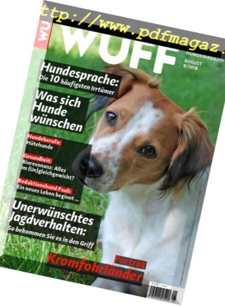 Wuff – August 2018 Cover