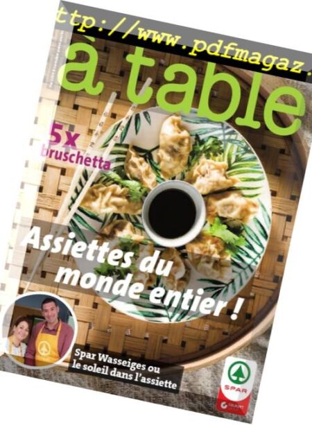 a Table – Juillet 2018 Cover