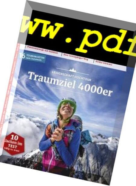 Alpin – August 2018 Cover