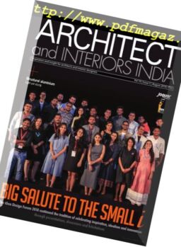 Architect and Interiors India – August 2018