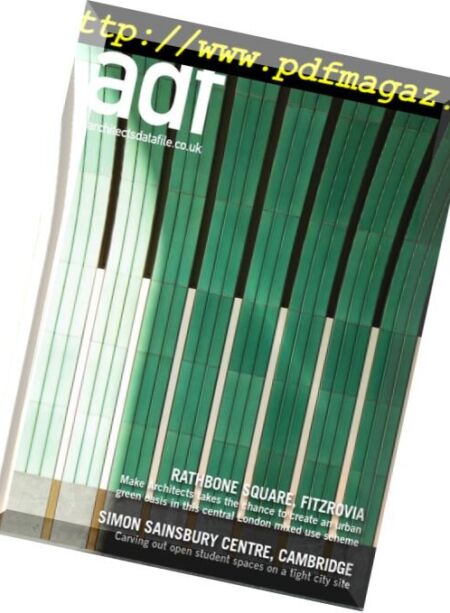 Architects Datafile (ADF) – August 2018 Cover