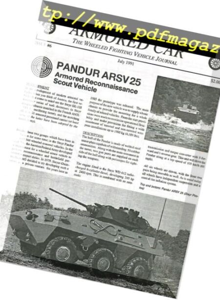 Armored Car – n. 06 Cover