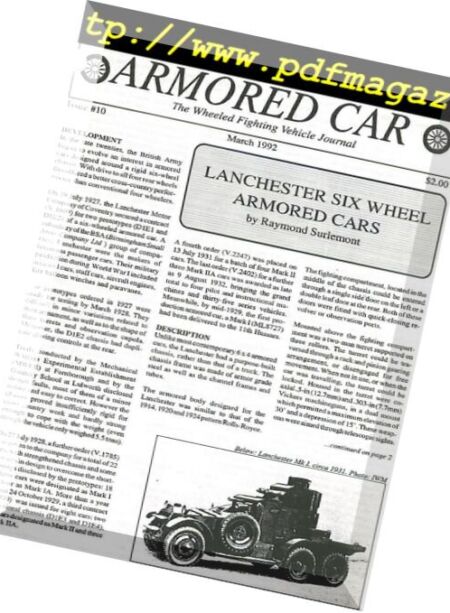 Armored Car – n. 10 Cover