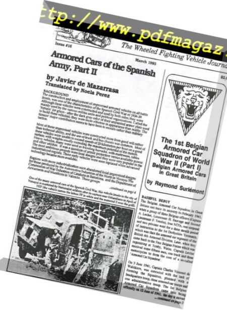 Armored Car – n. 16 Cover