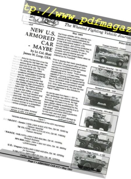 Armored Car – n. 17 Cover