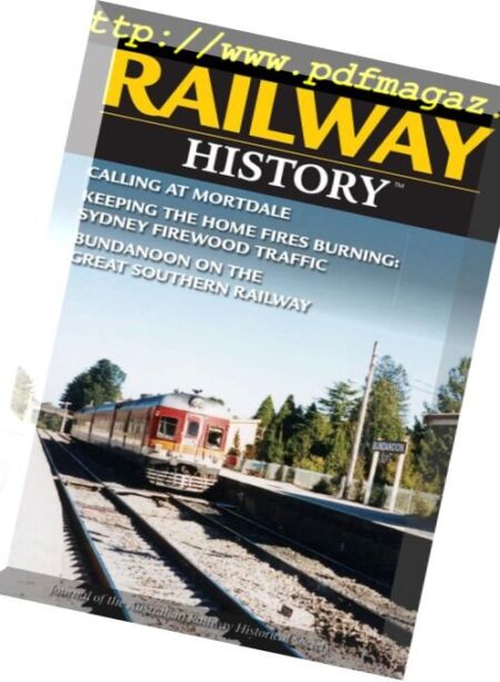 Australian Railway History – August 2018 Cover