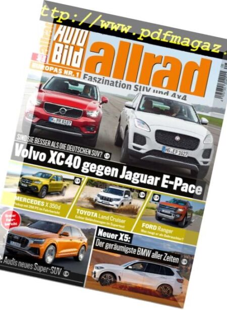 Auto Bild Allrad – August 2018 Cover