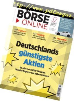 BOrse Online – 9 August 2018