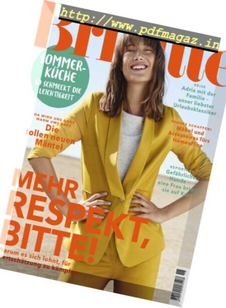 Brigitte – 25 August 2018 Cover