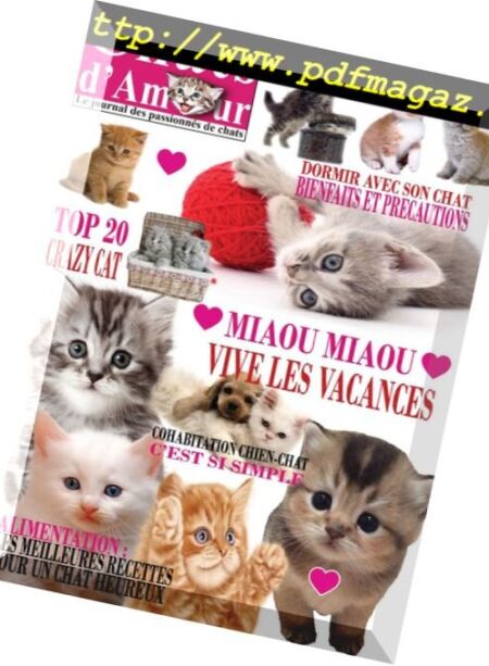 Chats d’Amour – juillet 2018 Cover