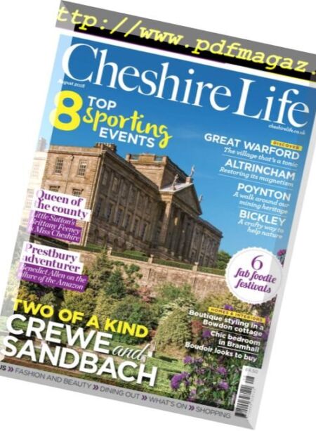 Cheshire Life – August 2018 Cover