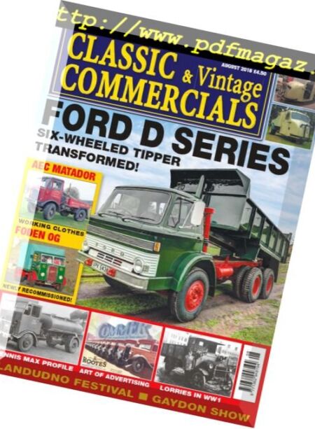 Classic & Vintage Commercials – August 2018 Cover