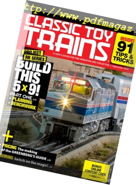 Classic Toy Trains – September 2018 Cover