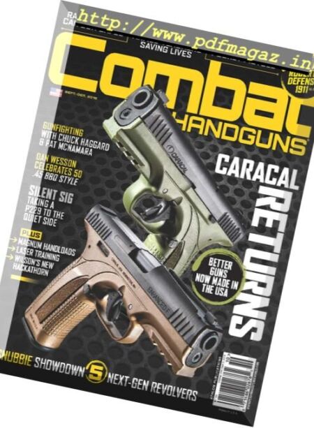 Combat Handguns – September 2018 Cover