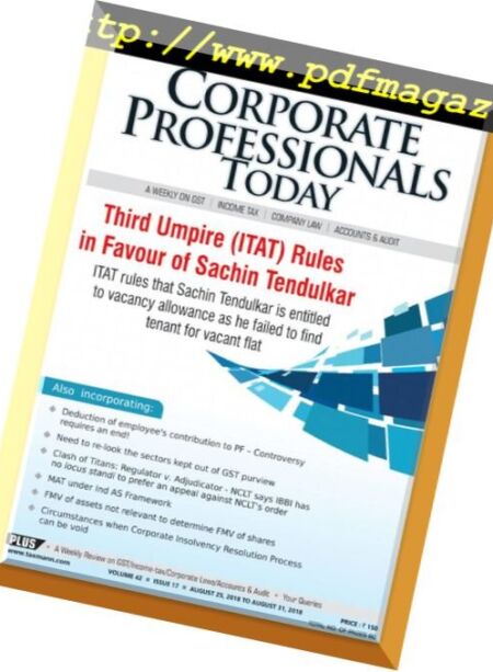Corporate Professional Today – August 27, 2018 Cover