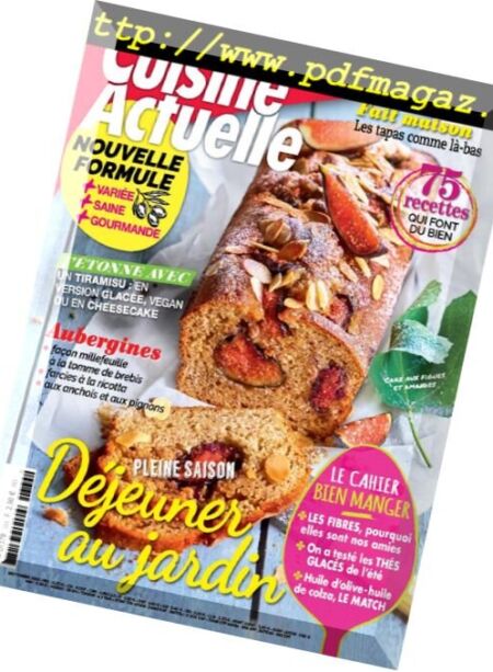 Cuisine Actuelle – aout 2018 Cover