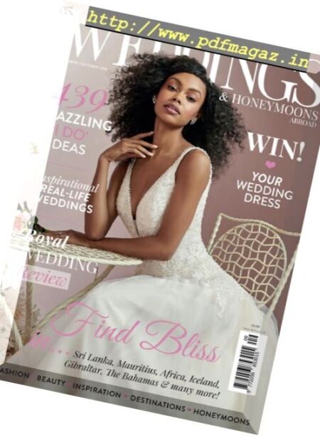Destination Weddings & Honeymoons Abroad – September-October 2018 Cover