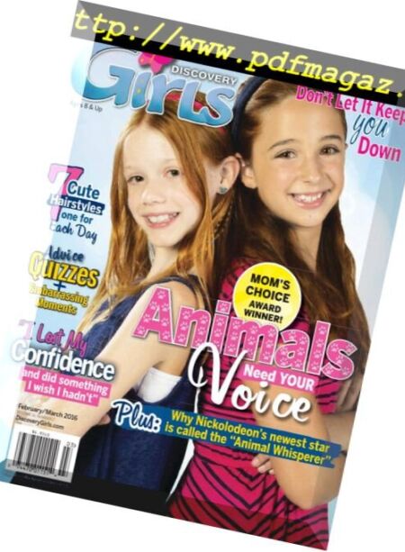 Discovery Girls – February 2016 Cover