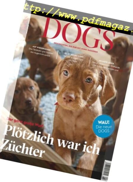 dogs – Juli 2018 Cover