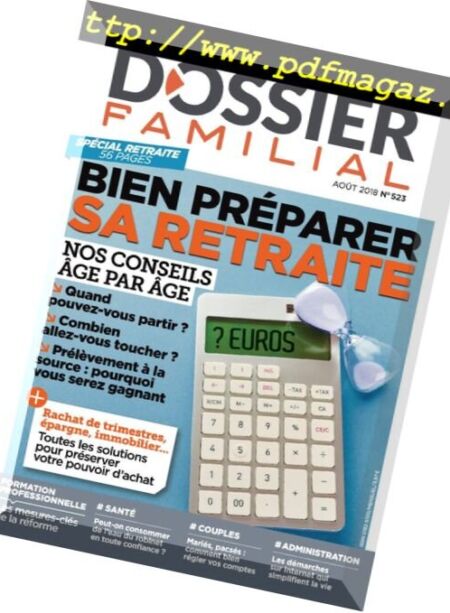 Dossier Familial – juillet 2018 Cover