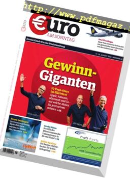 Euro am Sonntag – 4 August 2018