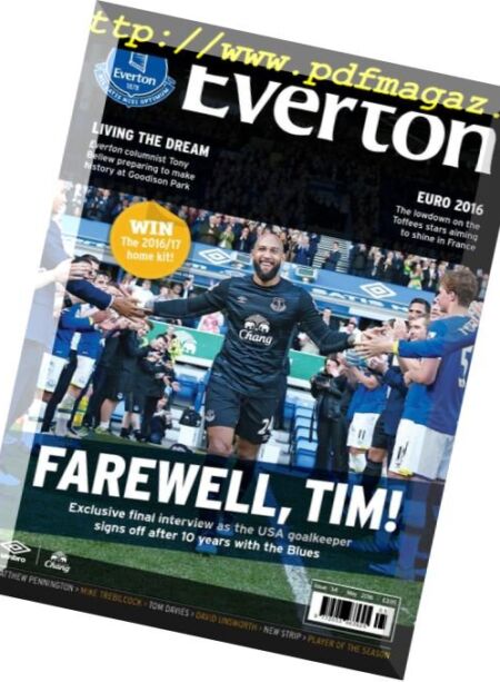 Everton Magazine – May 2016 Cover