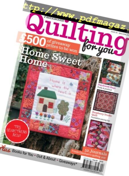 Fabrications. Quilting for You – MAY-JUNE 2015 Cover