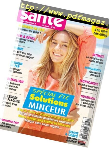 Feminin Sante – juillet 2018 Cover