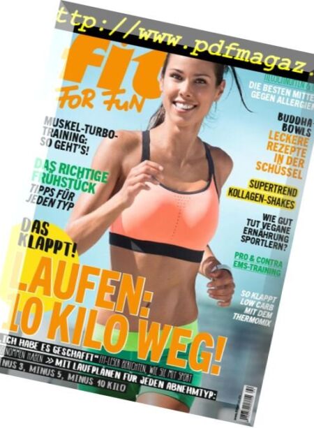 Fit For Fun – April 2018 Cover