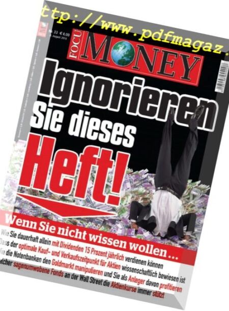 Focus Money – 8 August 2018 Cover