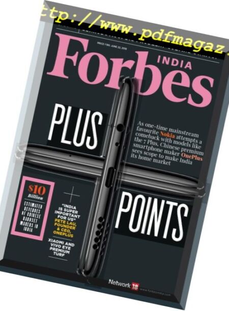 Forbes India – June 22, 2018 Cover