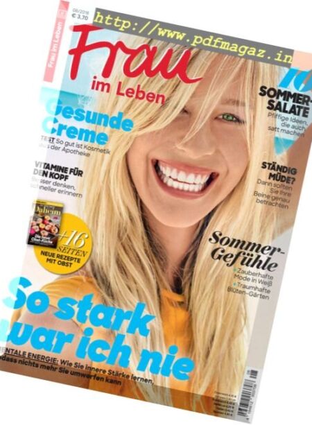 Frau im Leben – August 2018 Cover
