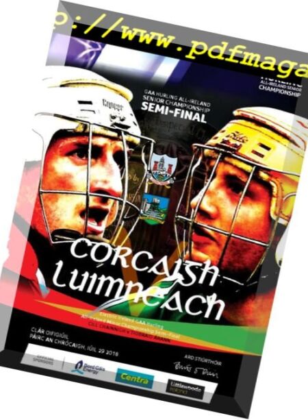 GAA Match Programmes – July 29, 2018 Cover