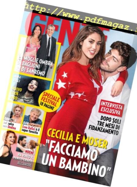 Gente Italia – 11 febbraio 2018 Cover