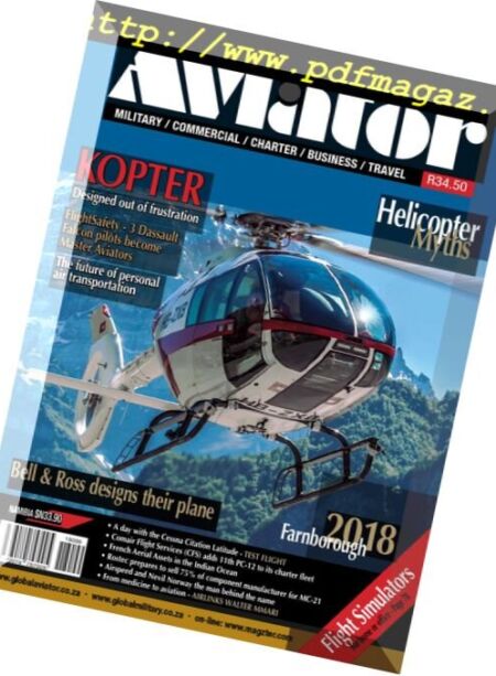 Global Aviator South Africa – September 2018 Cover