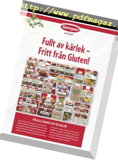 Glutenfritt – september 2018 Cover