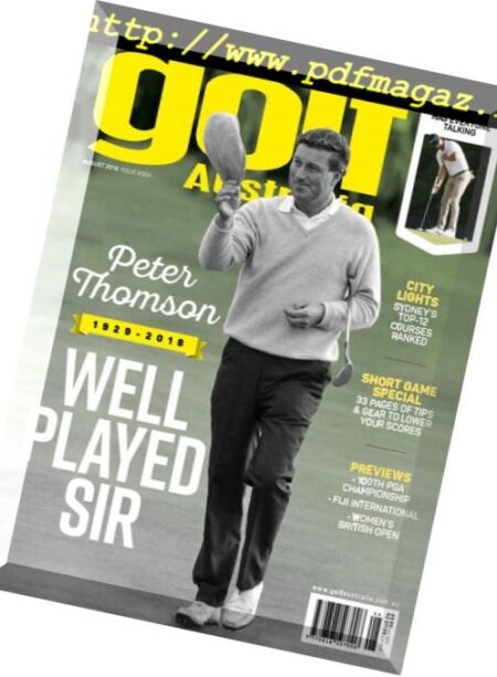 Golf Australia – August 2018 Cover