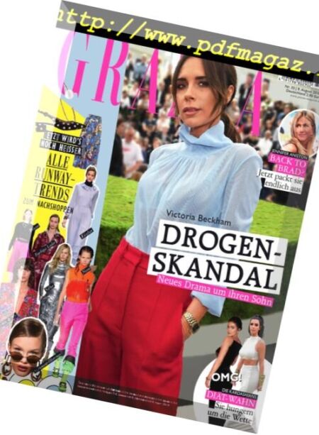 Grazia Germany – 9 August 2018 Cover
