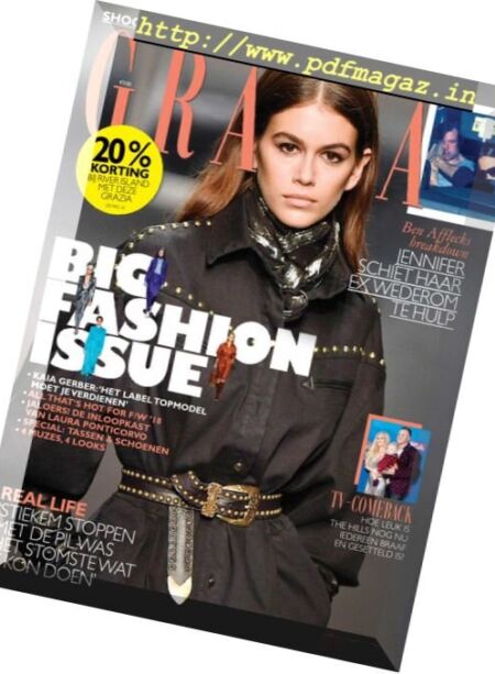 Grazia Netherlands – 29 augustus 2018 Cover