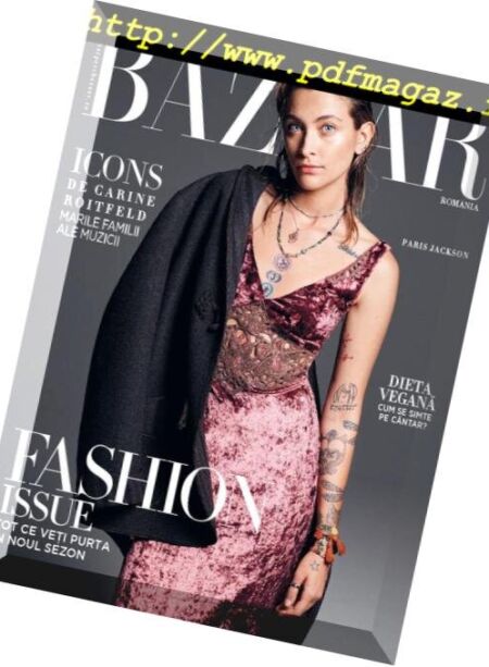 Harper’s Bazaar Romania – septembrie 2018 Cover
