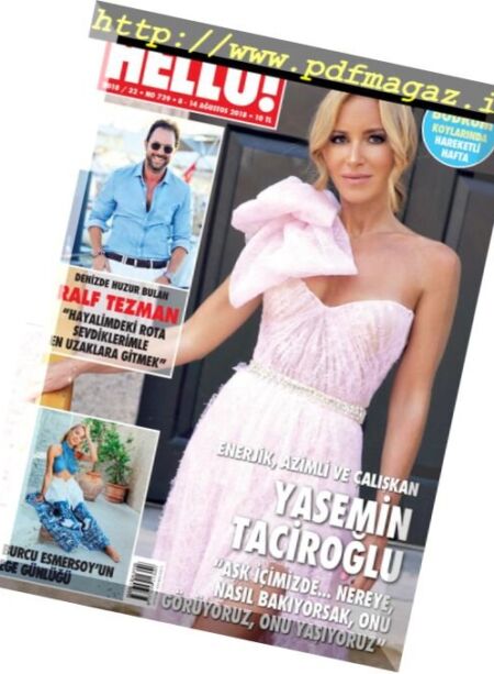 Hello! Turkey – 08 Agustos 2018 Cover