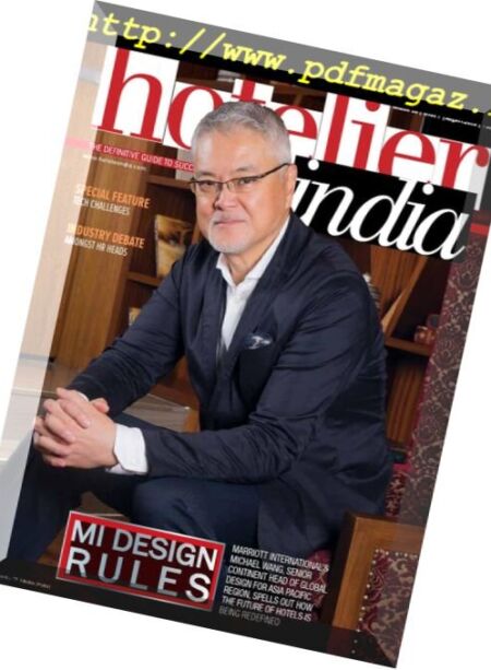 Hotelier India – August 2018 Cover
